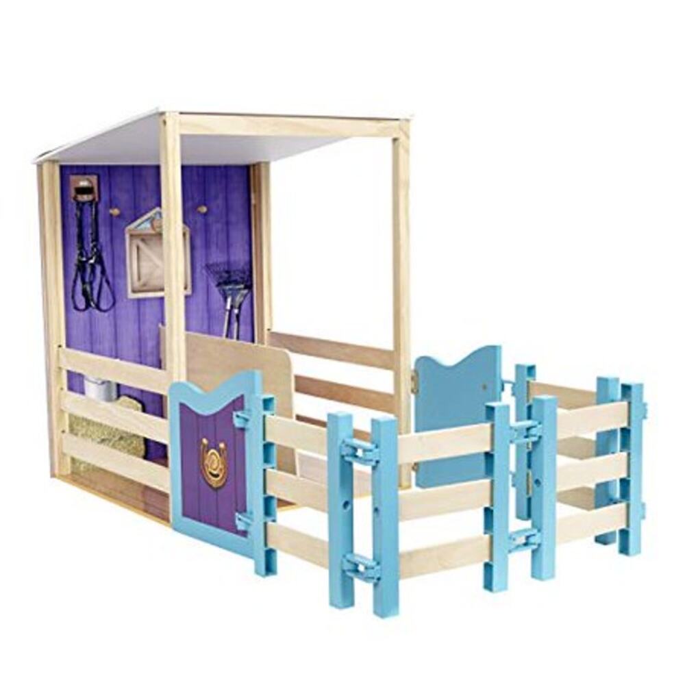 NIB Journey Girls 18" Wooden Doll Horse Stable Playset